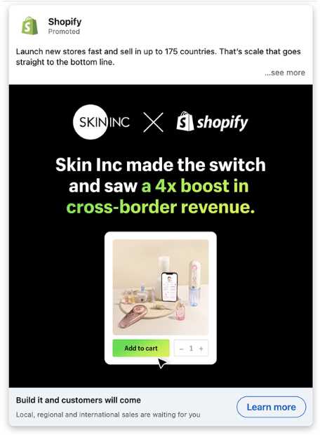 Campaign creative example