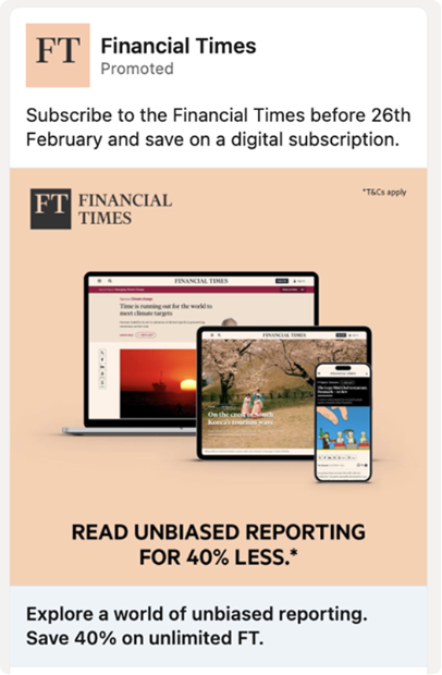 Campaign creative example